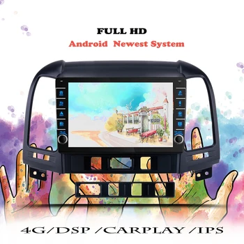 2din Android 10.0 Radio Auto Pentru Hyundai Santa Fe 2 2006 2007 2008-2012 Multimedia Video Player DVD de Navigatie GPS WiFi Unitatea de Cap