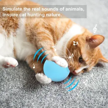 3 BUC Jucării Pisica Bile Animal Interactiv Sunete de Ciripitul Mingi de Jucărie cu Reîncărcabile Catnip pentru Pisica Exercițiu