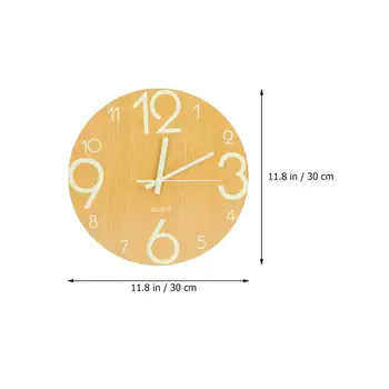 30cm 12 Inch Luminos de Perete Ceas de Perete Simplu Decorative Suspendate Ceas Ceas de Perete Oglindă Acasă Decorare Ceasuri Autocolant