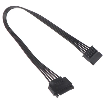 30CM SATA 15pin de sex Masculin la Feminin Putere Cablu de Extensie HDD SSD de Cablul de Alimentare pentru PC Stoc KOQZM