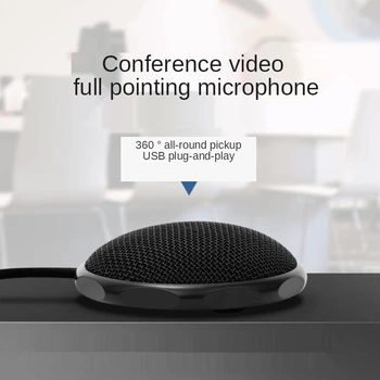 360 de grade de Calculator Conferință USB Microfon Omnidirectional Joc Pick-up Microfon