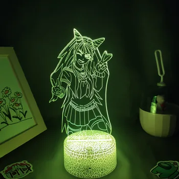 3D Lumina de Noapte Anime Lampa Danganronpa Cifre Ibuki Mioda Led Neon Cadou Pentru Prietenul RGB Jocuri de Pat Cameră Noptieră Decor