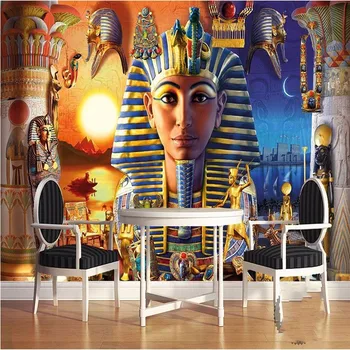 3DBEIBEHANG Tapet 3d de decorare imagine de fundal moderne cultura Egipteană antică civilizat arta restaurant picturi murale