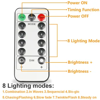 3mx3m 3mx2m 3mx1m USB LED-uri Cortina Lampa 13key Control de la Distanță Zână Șir de Lumini De Crăciun Ghirlanda Petrecere Acasă Decor Nunta