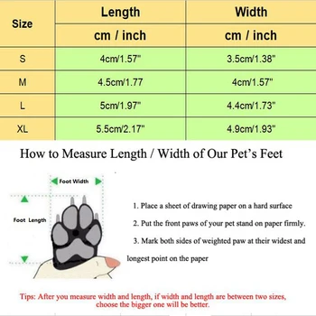 4 Dimensiuni Impermeabil Respirabil Pisică Câine Pantofi Reflectorizante Câine Pantofi Anti-Alunecare Ploaie, Zăpadă Animal De Companie Cizme Laba Protecters Pentru Câini De Talie Mică