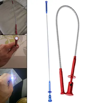 4 Gheare de Lumină LED-uri Magnetice Primăvară Lungă de Prindere Flexibil Ridica Instrument Magnet Acasă Toaletă Gadget Curatare Canalizare Preluare Instrumente