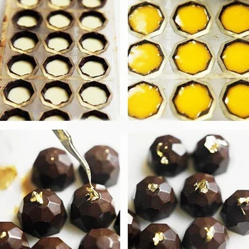 4 Pack Policarbonat Mucegai Ciocolata Bomboane Face Matrite,în Formă de Diamant Tava pentru Jeleu,Trufe,Dulciuri,Bomboane,Cookie-uri