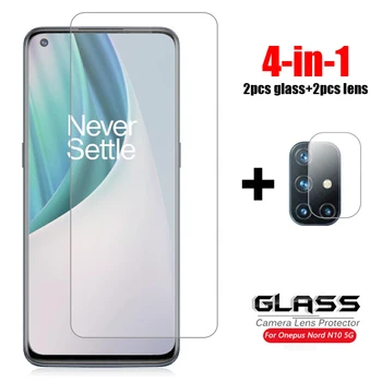 4-în-1 Pentru Sticla Oneplus Nord N10 5G Sticlă Călită Un Plus de Nord N100 Caerma Lentile Ecran Protector de Film de Telefon Oneplus Nord N10