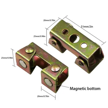 4buc Magnetic V-Tip Cleme în Formă de V, de Sudare Titularul de Sudura de Prindere Reglabil Magnetic V-Tampoane Unelte de Mână de Metal Instrument de Lucru