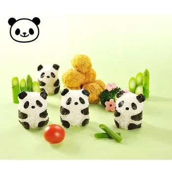 5 Pc-uri de Desene animate Drăguț Orez Sushi Mucegai Stereo 3D de Desene animate Panda Forma Bento Mucegai Sushi Formator Pentru Copil Cadou DIY Instrument de Bucatarie Accesorii