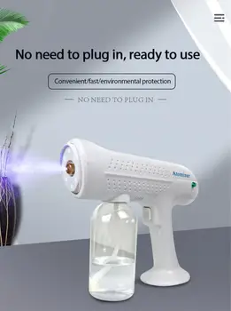 500/800ML Pulverizarea Dezinfecție Lumină Albastră Nano Aburi Pistol Spray de Păr Mașină Ultra Fine de Aerosoli Ceață de Apă Declanșa Pulverizatoare