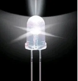 500Pcs/pachet 5mm LED Alb Ultra-Luminos 15000MCD Lampă Diode