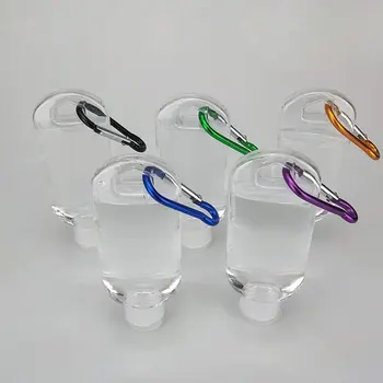 50ml Portabil Dezinfectant Sticla Transparent Gol Reîncărcabile Sticla de Plastic de Călătorie Camping Recipient de Culoare Aleatorii Carabină