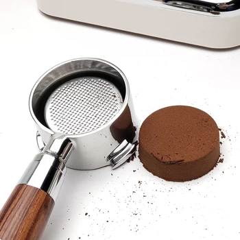 51mm Cafea fără Fund Filtru cu 2cup din Oțel Inoxidabil Filtru de schimb, mâner de Lemn, Mașină de Espresso Accesoriu