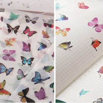 6 Foi de Drăguț Fluture Mâna Cont Autocolant DIY Planificator de Notebook-Jurnalul Decor Scrapbooking Papetărie, Rechizite Școlare