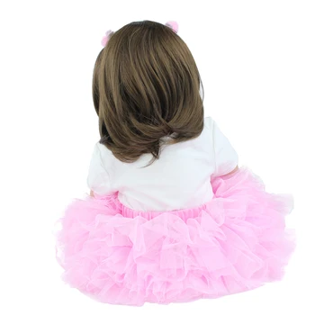60cm Silicon Moale Renăscut Baby Doll Realiste Vinil Princess Toddler Girls Bebe Dress Up Papusi Cadou de Ziua mea Casă de Joacă Jucării
