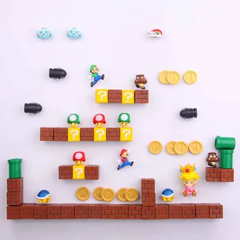 63pcs 3D Super Mushroom Bros Magneți de Frigider Jucării pentru Copii, Decorațiuni interioare Ornamente Figurine de Ciuperci Monstru Cadouri