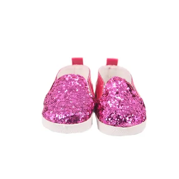 7cm Pantofi Papusa Sequin Panza Pantofi pentru Copii Pantofi Papusa De 18 Inch American&43Cm Copil Nou-Născut Papusa Accesorii Generație Fata'Toy