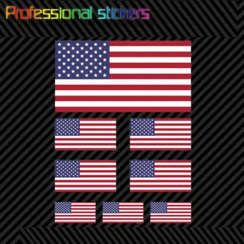 8 Buc Asortate cu Steagul American Set de Autocolant de statele UNITE ale americii NE America Steaguri Stele Dungi pentru Masina, RULOTA, Laptop-uri, Motociclete, materiale de Birou