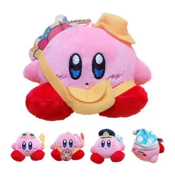 8CM Kawaii Minunat Kirby Steaua Pluș Breloc Mini Drăguț Umplute Papusa de Decorare pentru Fete Peluche Pandantiv Cadou Jucarii Copii