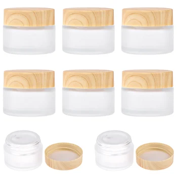 8pcs/lot 30g Sticlă Mată Borcane Goale Pentru Crema Make-Up Îngrijire a Pielii Recipient de unică folosință, Sticle Cosmetice de Ambalare