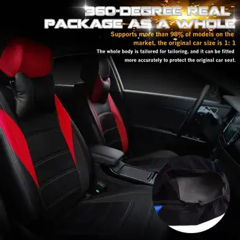 9pcs Universal Scaun Auto Acoperi Pânză de Artă Proteja Perna de Automobile Stofa din Poliester Respirabil Airbag compatibil se Potrivi cele Mai multe Mașini