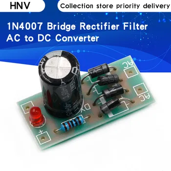 AC-DC de putere modul de conversie 1N4007 plin punte redresoare de filtrare 12V 1A AC DC converter