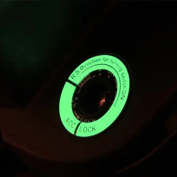 Accesorii Auto Lumina Luminos Aprindere Switch-Uri Autocolant Strălucire Cheie Inel Capacul Orificiului Universal Motocicleta Decal