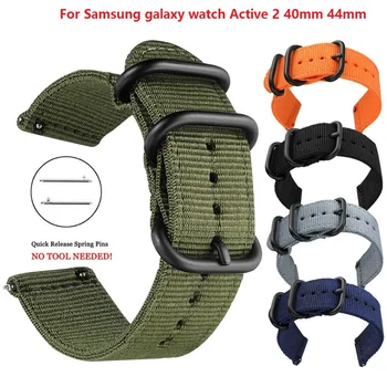 Active2 20mm Curea de Ceas Trupa Pentru Samsung galaxy watch Active 2 40mm 44mm correa pulseira nailon watchband Pentru Huami Amazfit GTS