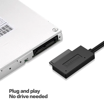 Adaptor USB 13-Pin SATA Unitate Optica Adaptor de 5Gbps USB 3.0 la 7 + 6-Pin CD-ROM Cablu Portabil CD/DVD-ROM Pentru Laptop PC