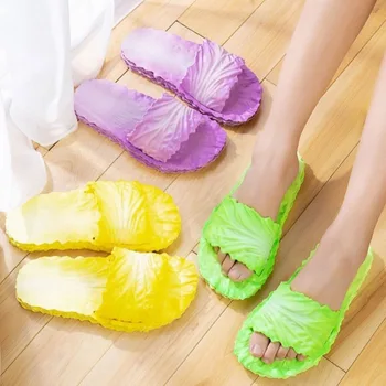 Akexiya Flip Flops pentru Femei Papuci de Casa Baie, Flip-Flops Pantofi Amuzante Varza Pantofi Femei în aer liber Feminin Diapozitive