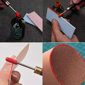 Alamă Cap DIY Pielărie Marginea Tratament Roller Pen lemn de Santal Ulei de Margine Pen Margine Pentru Casa DIY de Prelucrare Accesorii Instrument