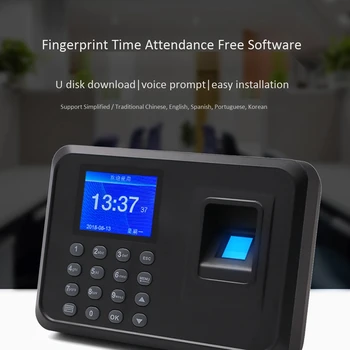 Amprenta Prezență Masina Biometric de Amprente Inteligent pontaj Time Machine Recorder Mașină UE Plug