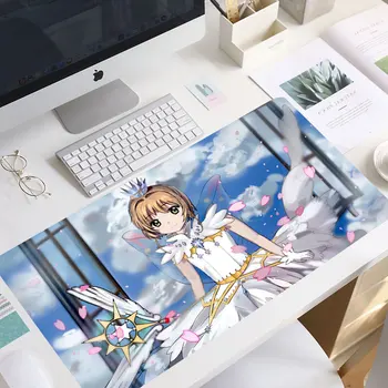Anime Cardcaptor Sakura Mousepad Gamer Drăguț 900x400mm kawaii Mari Gaming Mouse Pad XL Blocare Marginea tastatura Laptop manga covor