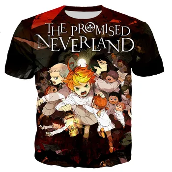 Anime Promis Neverland 3D de Imprimare T-shirt pentru Bărbați/femei de Moda Casual, Stil Harajuku tricou Trendy Streetwear Topuri 2XS-5XL