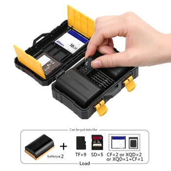 Aparat De Fotografiat Baterie Caz De Protecție Pentru Card De Memorie Caz, Portabil, Rezistent La Apa Cutie De Depozitare Organizator Titular