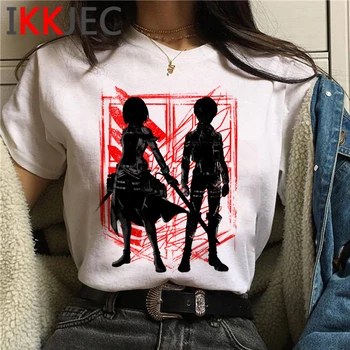 Atac pe Titan Shingeki Nu Kyojin sus tees t-shirt femei tumblr harajuku kawaii câteva haine plus dimensiune haine de epocă
