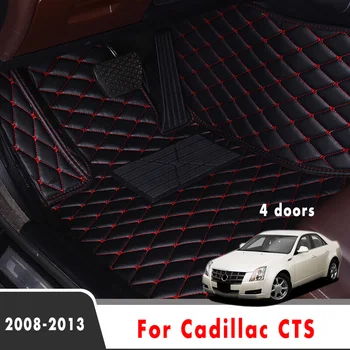 Auto Covorase Pentru Cadillac CTS 4 usi 2013 2012 2011 2010 2009 2008 Auto din Piele, Covoare Interior Impermeabil Decor Piese