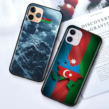 Azerbaidjan pavilion pentru Apple iPhone 12 Mini 11 XS Pro Max X XR 8 7 6 6S Plus SE 5 5S 2020 Negru Caz de Telefon