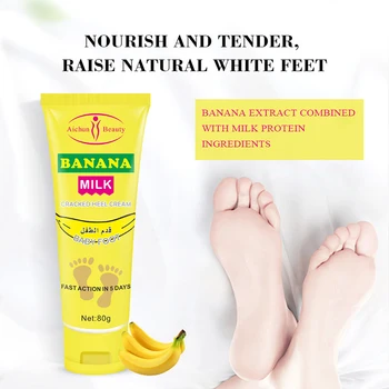 Banana Lapte Baby Crema Hidratanta de a Îmbunătăți Pielii Uscate se Înmoaie în Călduri Anti-cracare Toc Crema Anti Descuamarea Pielii Lotiune de Corp