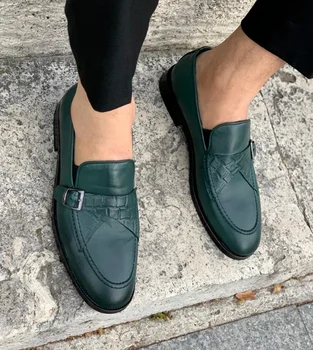 Barbati Pantofi Rochie Casual de Afaceri de Moda din Piele Pu Toc Scăzut Stil Britanic Clasic Slip-on Mocasini Zapatos De Hombre ZZS257