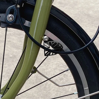 Bicicleta furca fata protecție placă deflectoare gol pentru biciclete brompton frână linie de protecție Ușor de Frână Linie Protector