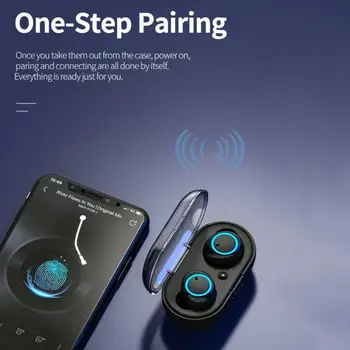 Bluetooth pavilioane 5.0 căști fără Fir Mini set de Căști Stereo fără Fir În Ureche Touch Control Căști Selectați Melodii pentru toate telefoanele