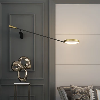 Brațul lung lampă de perete decor de designer post de iluminat moderne Nordic TV de lux fundal dormitor noptieră interioară lampă de perete