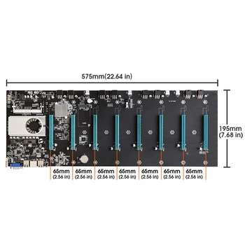 BTC-S37 Masina de Minerit Placa de baza 8 PCIE 16X placa Grafica SODIMM DDR3 SATA3.0 Suport VGA + HDMI Compatibil