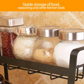 Bucatarie de stocare și depozitare rack, rack condiment, multi-funcția de suport de stocare / condimente rack