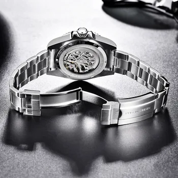 Bărbați Ceas Pagani Design 43mm 316l din Oțel Bandă de Sticlă de Safir Cadran Schelet Mecanic Automatic Ceasuri de mana
