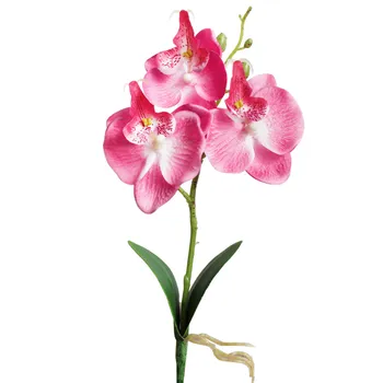 Cap Triplu Artificiale Fluture Orhidee, Flori De Mătase Acasă Mobilier Diy Cununa De Foi De Obiecte De Artizanat De Simulare Fals Ieftin Burrer