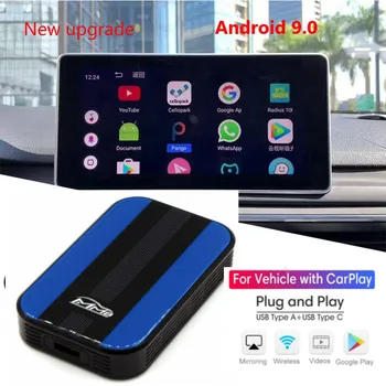 Carplay Android 9.0 Multimedia Video Box Wireless Apple Carplay Mirrorlink Airplay Cutie De Navigare Pe YouTube, Netflix Player