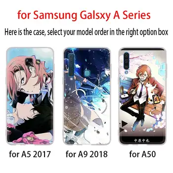 Caz moale Pentru Samsung Galaxy A80 A90 A8 A6 Plus A5 A3 A7 2018 2017 2016 A50 A30 A40 A70 A10 A2 CORE Anime Câini Vagabonzi Dazai Osamu